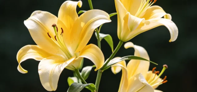 百合花开完花，别急着扔，这样养明年还能再开